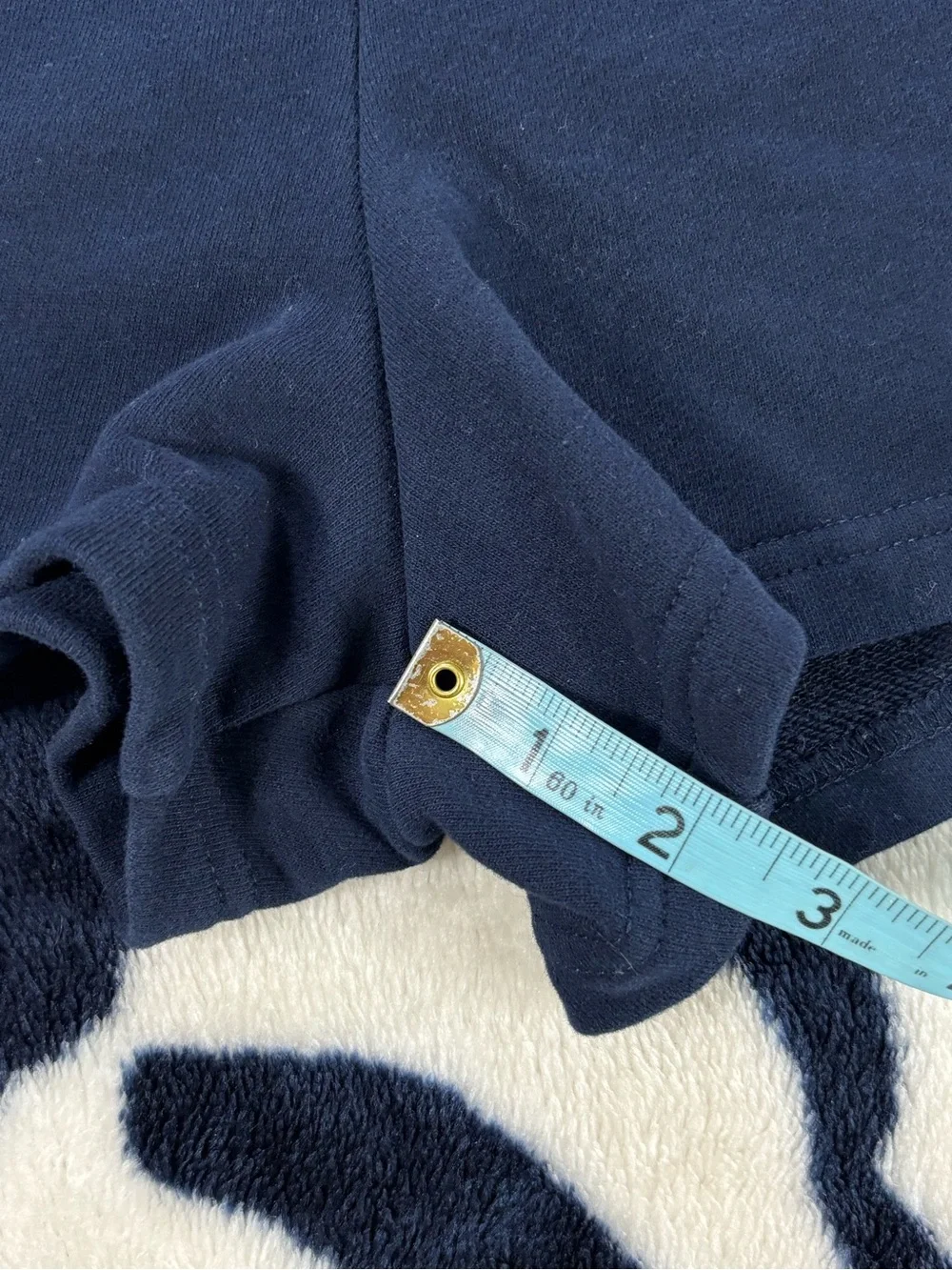 Garage Terry Sweatshorts Navy Blue Shorts Large L Womens